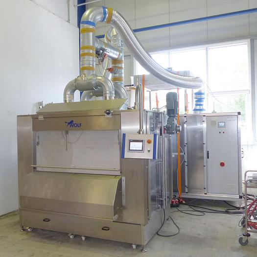 Used (as new) dragee polishing machine WOLF type BPM-1600 with dry air system, year of construction 2015.