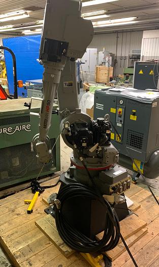 Used MOTOMAN UP50N (HP50) 50KG X 2046MM REACH 6 AXIS CNC ROBOT WITH NX100 CONTROL