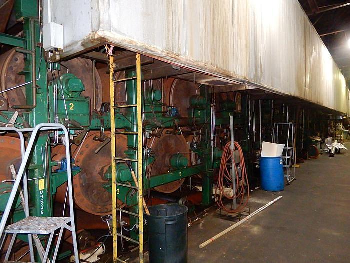 Used 105” (98” TRIM) BELOIT FOURDRINIER PAPER MACHINE 1,050 FPM REF (PM #1)