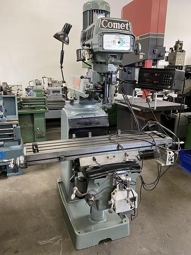 Used Mighty Comet 3KVHD Vertical Milling Machine Mill 10" x 50" #6139