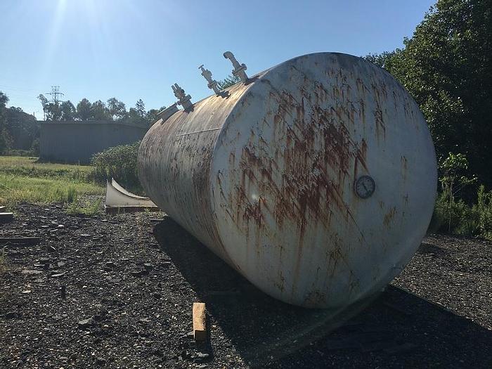 Used Used approximately 14,000 gallon carbon steel horizontal tank