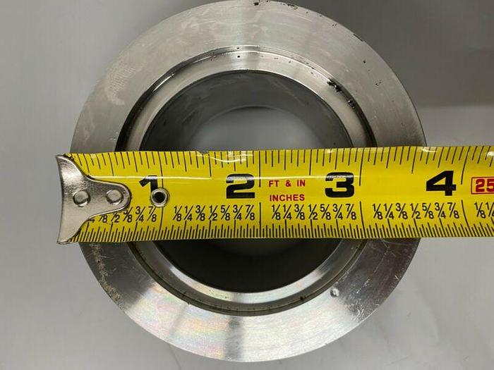 Used Stainless Steel Cylinder 3 5/8" KF Vacuum Fitting