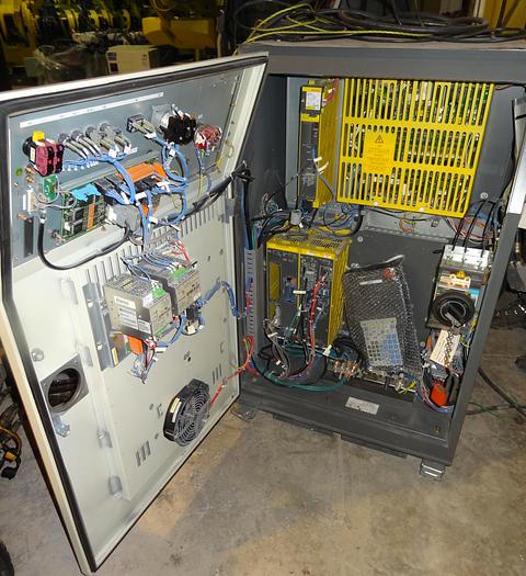 Used FANUC ARCMATE 120iC/10L 6 AXIS CNC MIG WELDING ROBOT WITH R30iA CONTROLLER