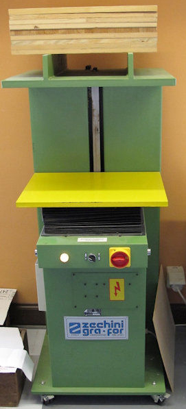 Used Zechini Grafor Special 85 rollable semiautomatic book press 1999