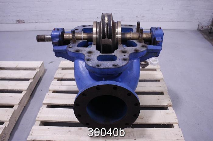 Unused Goulds 3410 Split Case Pump, 8x10x17, 5 Vane Impeller, 15" Impeller Diameter #39040