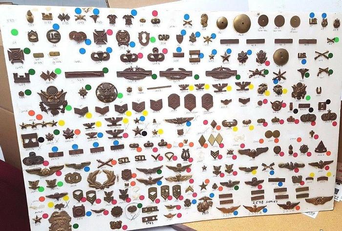 Used Military Pin Tooling Complete Tools For Manufacturing Insignia Army Navy Marines