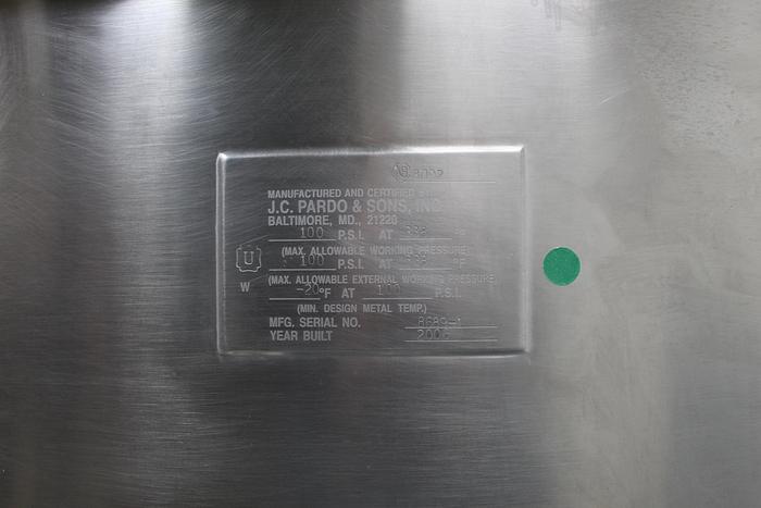 Used JC Pardo/Cleveland Cook Chill Horizontal Agitator Mixer Kettle & Pasta Cooker; Md#HAMKDL; 400G & 300G