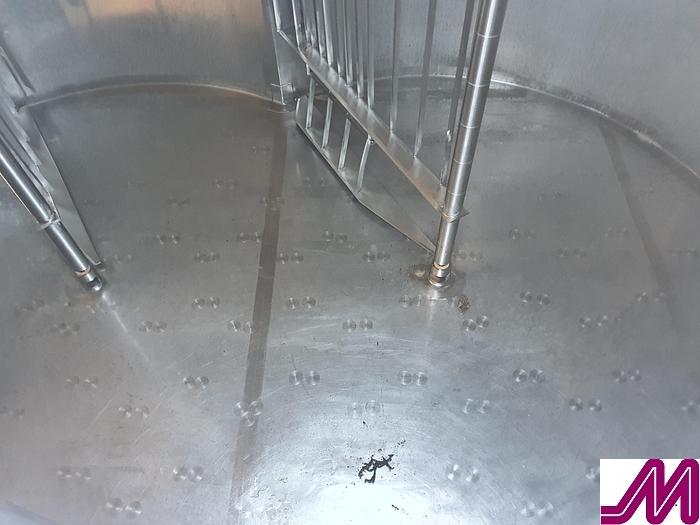 Used Damrow Double O Stainless Steel Cheese Vat Capacity 10,000 Litres