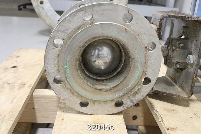 Used Neles Jamesbury R21CB04CCJK 4" V-Ball Control Valve #32045