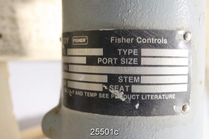 Used Fisher CE 1" Steam Control Valve, CE Body Style, Nickel-Copper Body #25501