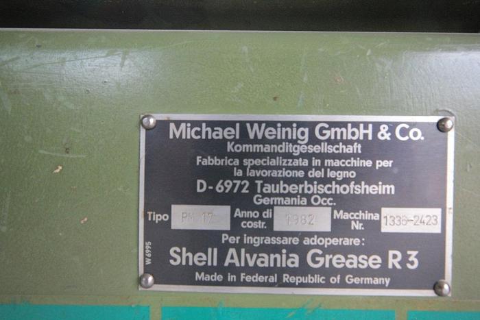 Used 1982 Weinig Unimat 17