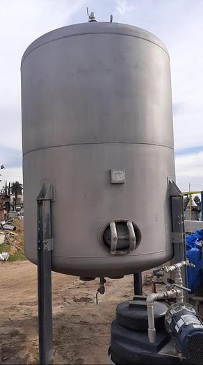 Used Tank, 2,300 Gallon, 304 S/st, 20 PSI, DT/DB, Morfab #S744376