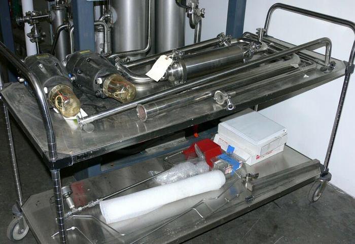 Used Mueller P6015-3 Multi Effect Water Still, WFI Skid w/ Control Cabinets MFG: 2011