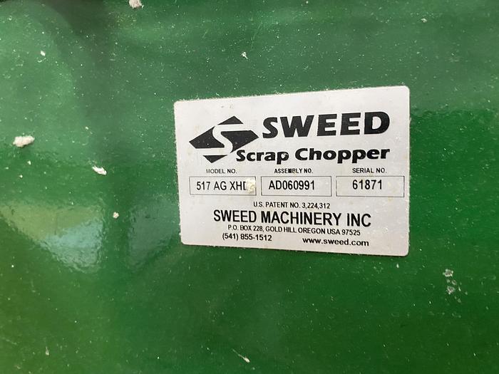 Used SWEED SCRAP CHOPPER MODEL 517 AG XHD