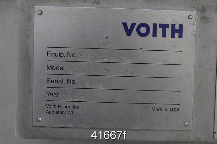 Used Voith MSM 05/05 Pressure Screen, Stainless Steel Housing #41667