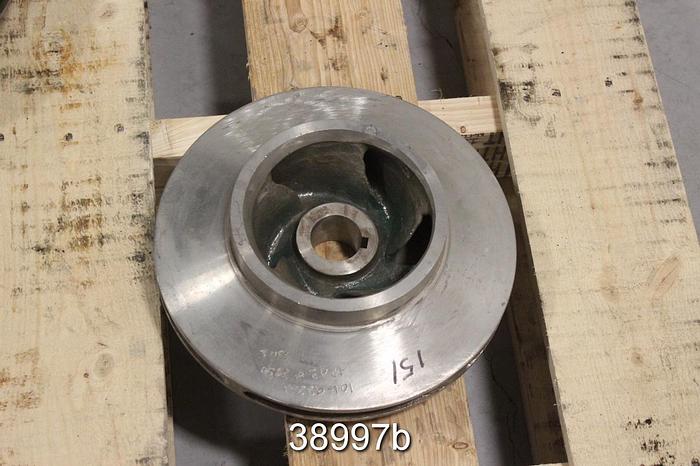Used Goulds 3316 4x6x11 2nd Stage Impeller, 5 Vane, 11" Diameter #38997
