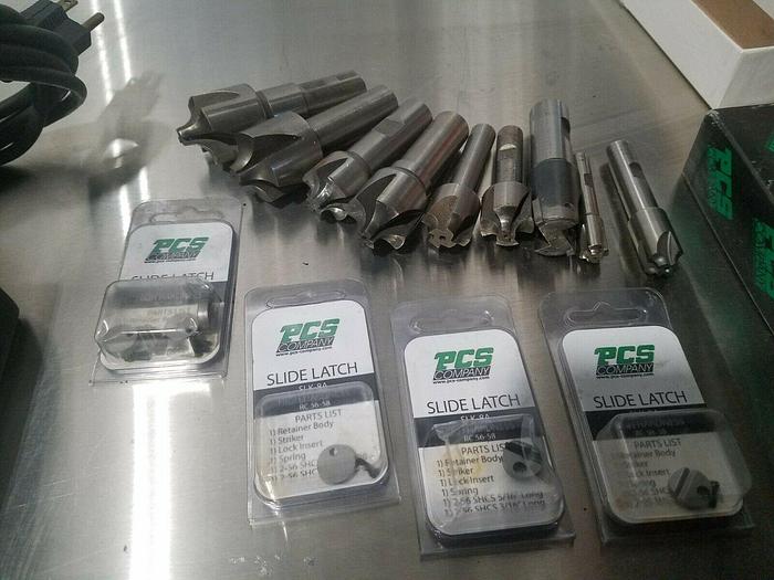 Used Assorted Radius Cutters and PCS Side Latches Milling Tooling one lot one price