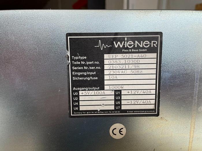 Used Power supply unit VME Wiener UEP 5021