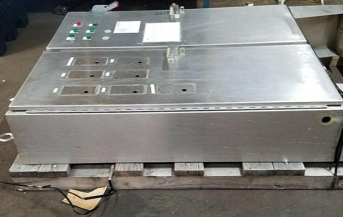 Used Hoffman Stainless A60C4912SSLP3PN4 60"X49"X12" Floor mountNema 4X Enclosure