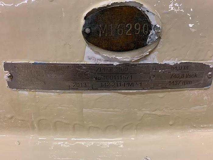 Used SULZER MODEL ZPP32-400 FAN PUMP STAINLESS STEEL MANUFACTURED 2013