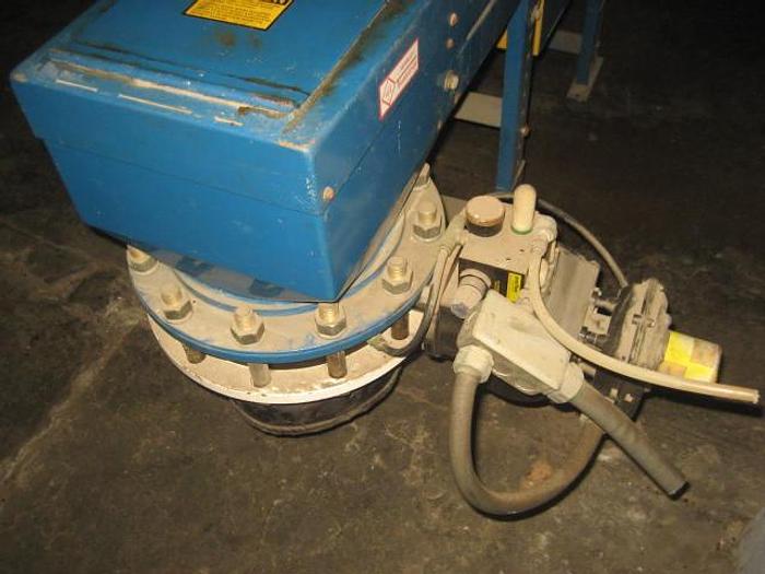 Used 12" WIDE X 48" LONG HENSLEY FABRICATING BELT CONVEYOR - DISCHARGE BOTH ENDS