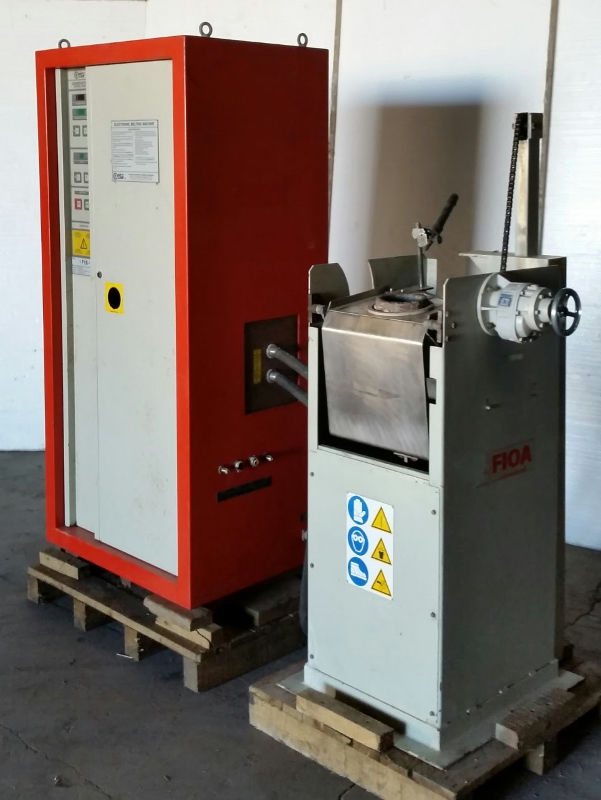 Used 18 KW, FIOA/CEIA Model F16-D/400 Induction Melting System