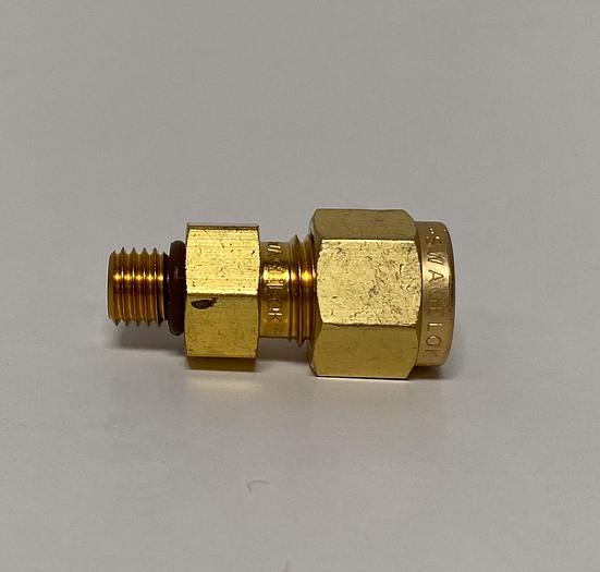 Swagelok B-400-1-2ST Tube Fitting, Male SAE/MS Connector, 1/4"