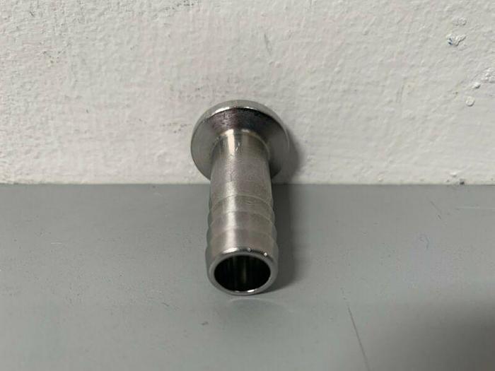 Used 316L Stainless Steel Sanitary 1/2" Hose Fitting To 1/2" Sanitary Fitting