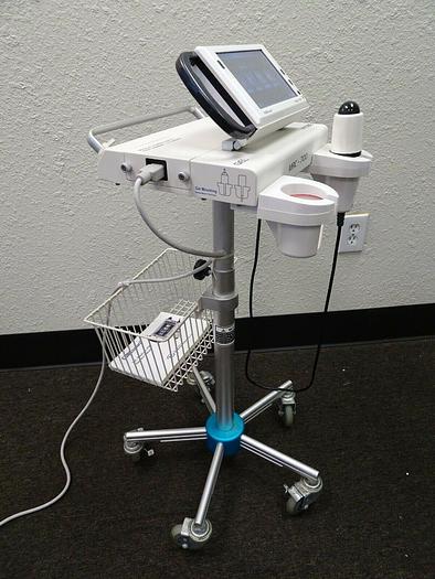 Used CubeScan Mcube BioCon-700 Bladder Scanner W/ Probe, Rolling Cart & Power Supply