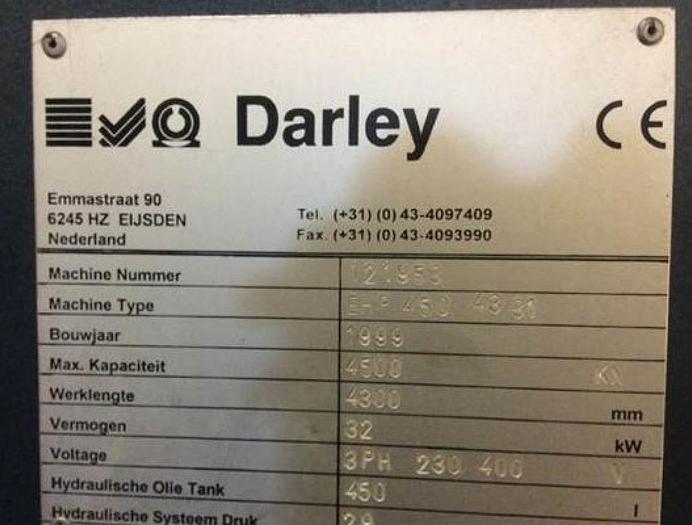 Gebruikt PLOOIBANK DARLEY 450T