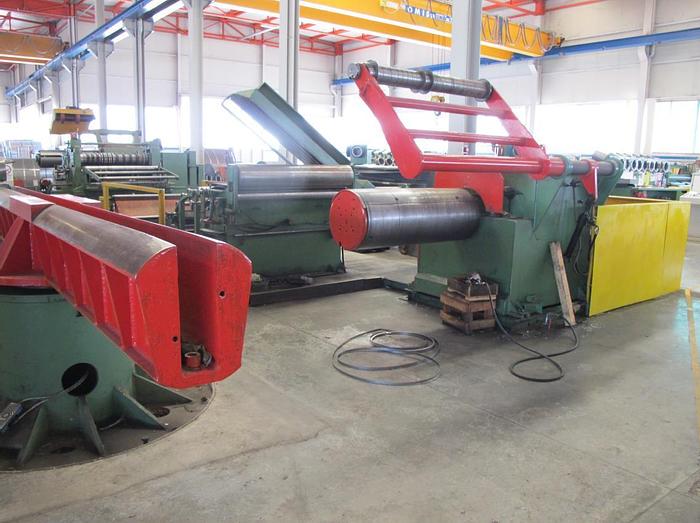 Used SACMA-MECASTEEL 1300x3mm Slitting Line  #3611