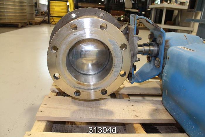 Used Neles Jamesbury MT0600CAGAS6SJKTTBA  6" Control Ball Valve #31304