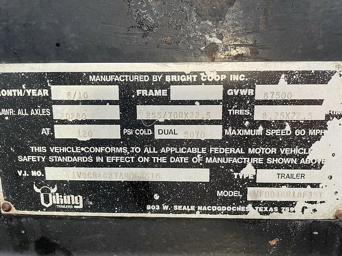 Used 2010 VIKING TRAILERS V4B40PM