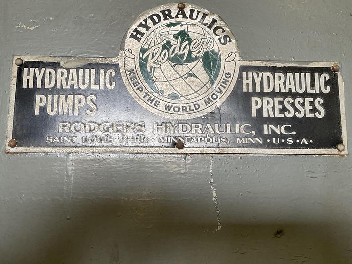 Used RODGERS S200-13-4GH 200 TON HYDRAULIC SHOP PRESS