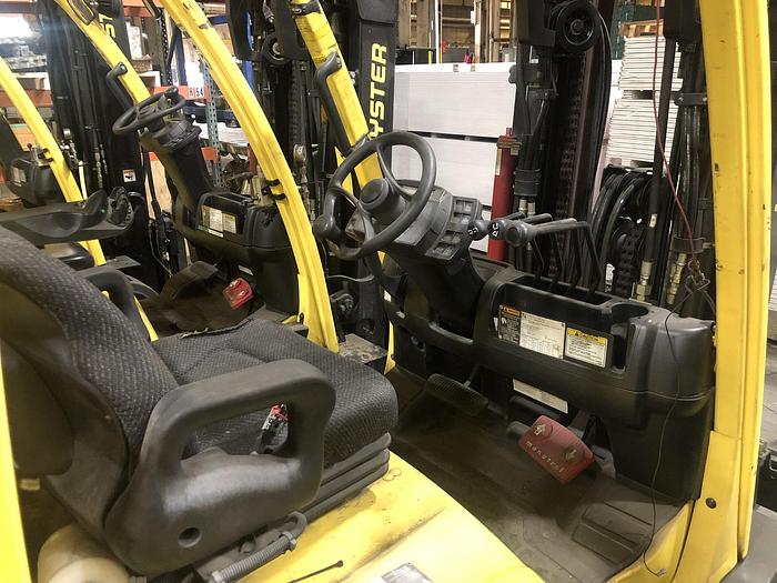 Used 8,000 POUND HYSTER MODEL S80FTBCS MFG. 2013 85" LOWERED MAST