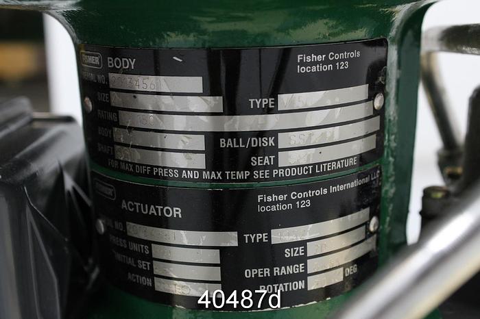 Used Fisher 2" V150 Vee Ball Valve #40487