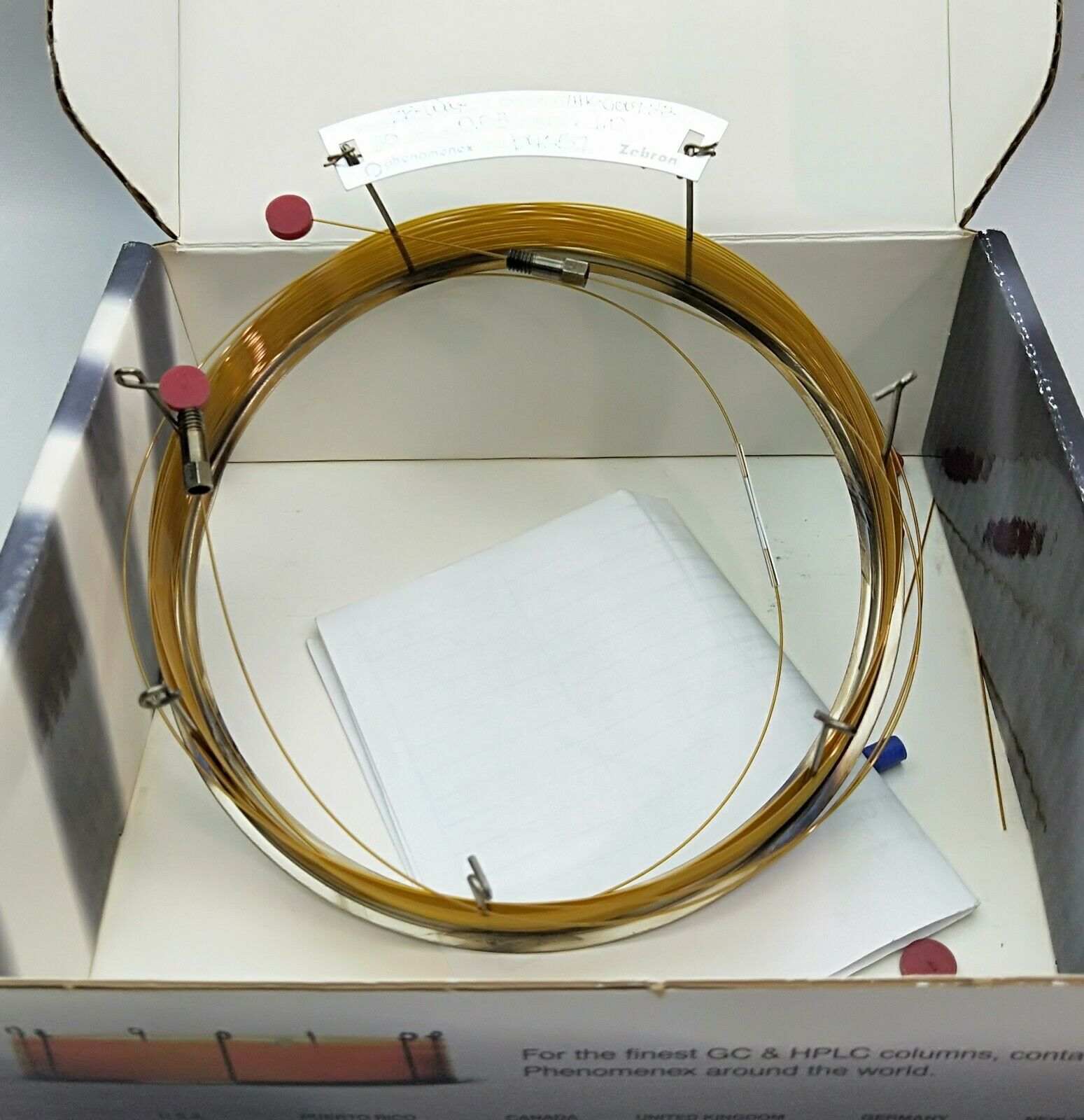 New open box Zebron ZB-WAX (7HK-G007-22) Capillary Column - 30M x 0.53mm x 1.0µm