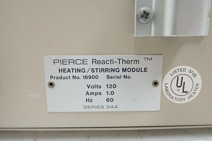 Used Pierce #18900 Reacti-Therm Heating Stirring Module w/ #18780 Reacti-Vap Unit