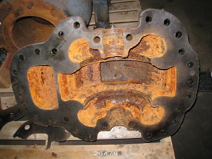 Used Goulds 8X10X12DV Split Case Double Suction Pump, 3405, 8X10X12 With Stainless Steel Impeller, 12" Diameter Impeller, Split, Staggered And Skewed Impeller, Packing #26478