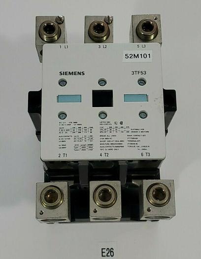 Used *PREOWNED* SIEMENS 3TF53 205A 575V 3P 200HP VDE 0660 CONTACTOR + WARRANTY!