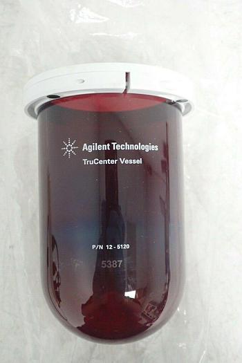 Used Agilent 12-5120 Amber Glass TruCenter 1000mL Dissolution Vessel W/ Collar