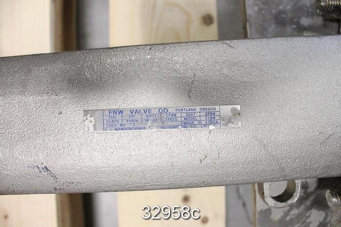 Used FNW 65BM 14" Hand Operated Knife Gate Valve #32958