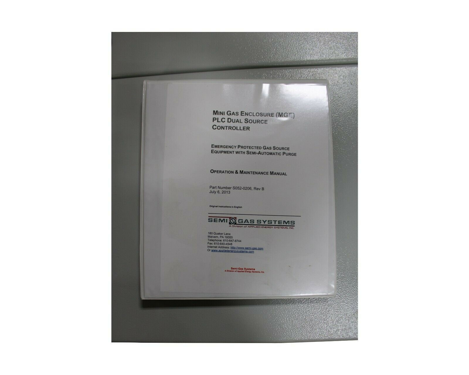 Used Semi Gas S052-0206 REB B