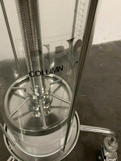 Used Pharmacia / BPG 200/500 Chromatography Column 16 Liter Capacity w/ Valves