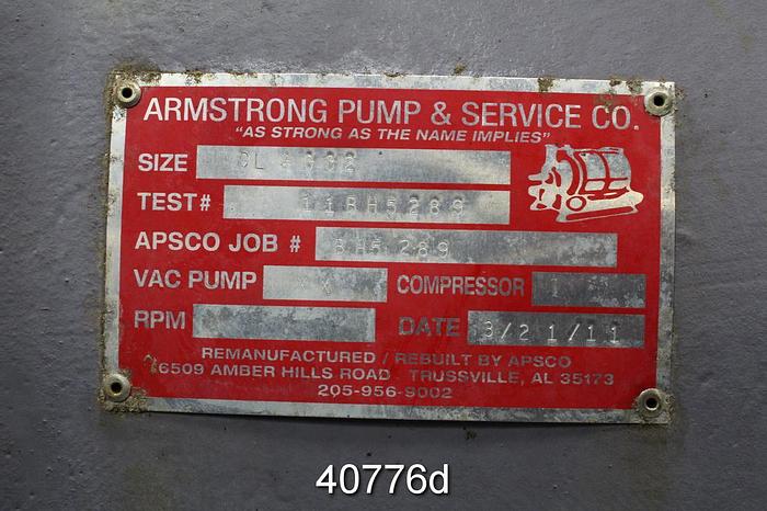 Refurbished Nash CL4002 Vacuum Pump, Stainless Steel Clad #40776