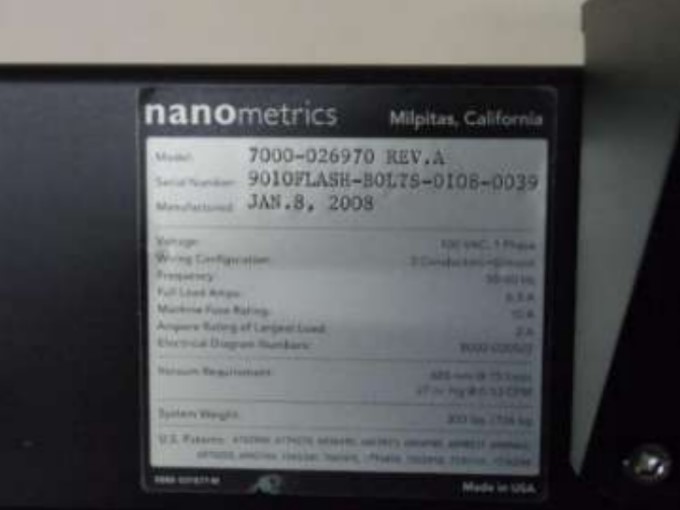 Used 2008 Nanometrics 9010 (Mask & Wafer Inspection)