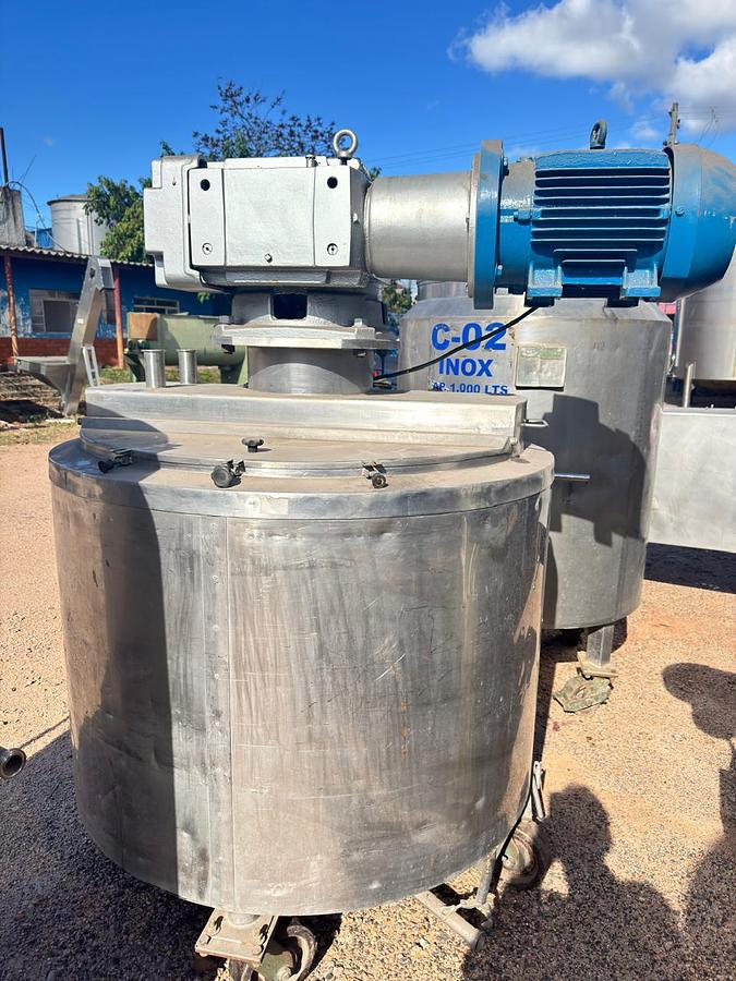 Usado Batedeira encamisada em inox , cap 600 Lts