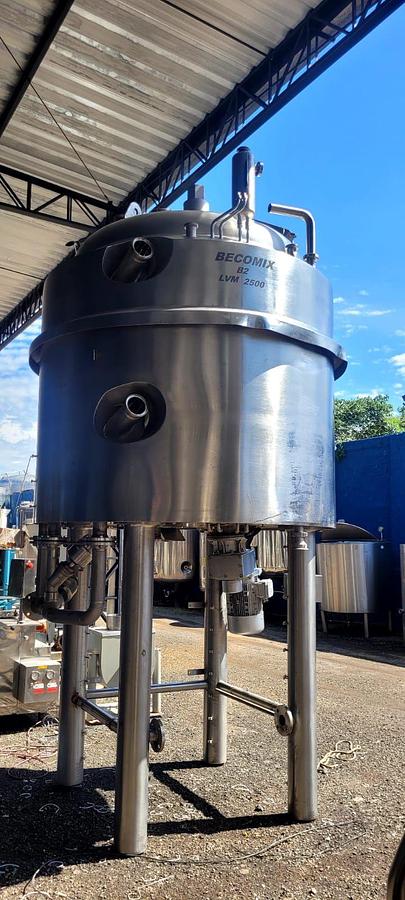 Usado Reator em aço inox , Becomix LVM 2500 -  WFA Equipamentos