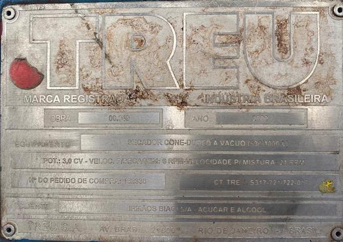 Used Misturador e secador duplo cone , TREU