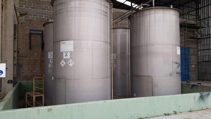 Usado Tanque em aço inox reservatório , 25m3